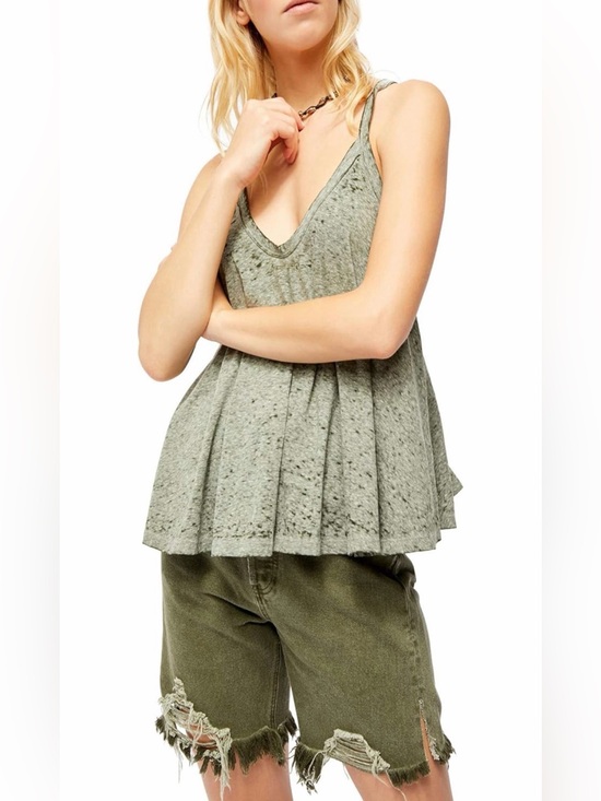 We The Free Tops - We the Free Sandy Swing Tank- Moss